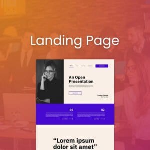 Landing page